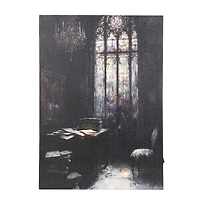Stained Glass Window in Shadowy Room LED Canvas Wall Décor by Ashland®