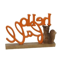 7.5" Hello Fall Squirrel Tabletop Décor by Ashland®