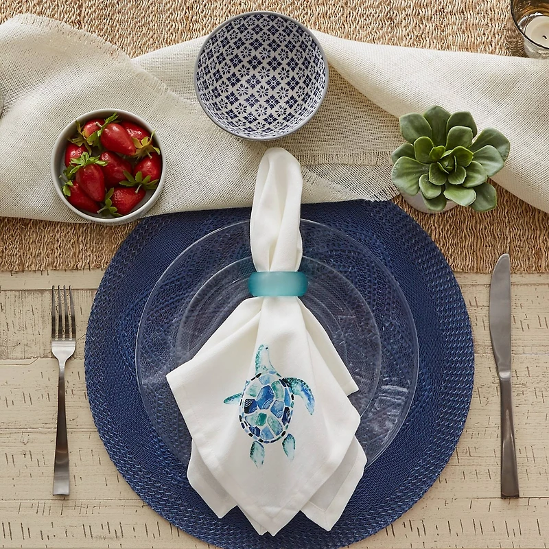 DII® Turquoise Turtle Cloth Dinner Napkins, 6ct.