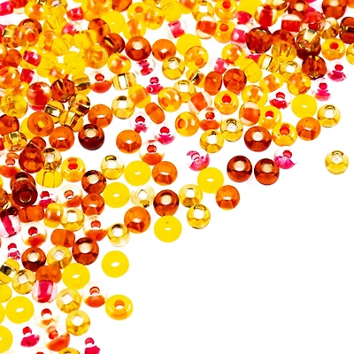 12 Pack: John Bead Tangerine Czech Glass Seed Beads, 6/0