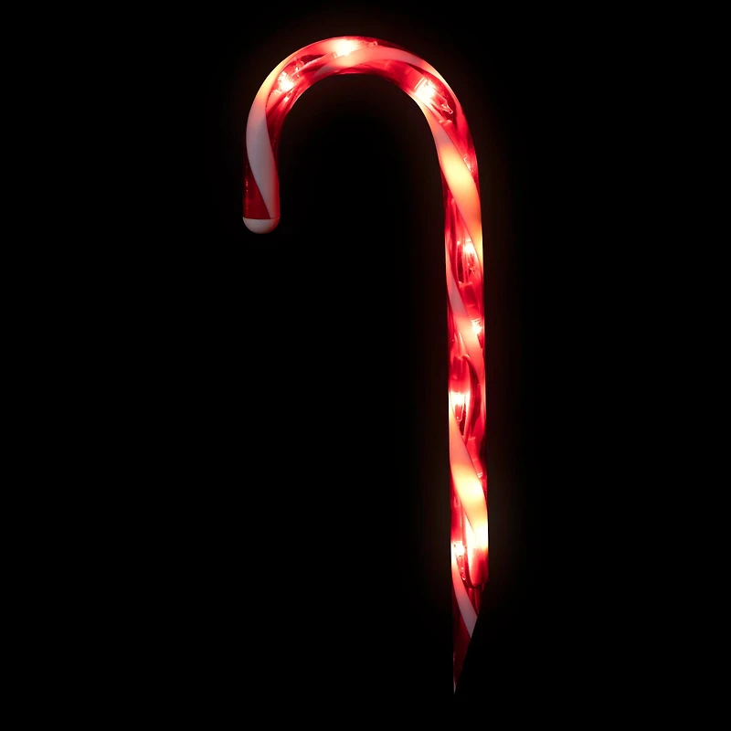 10ct. Candy Cane Lighted Christmas Pathway Markers
