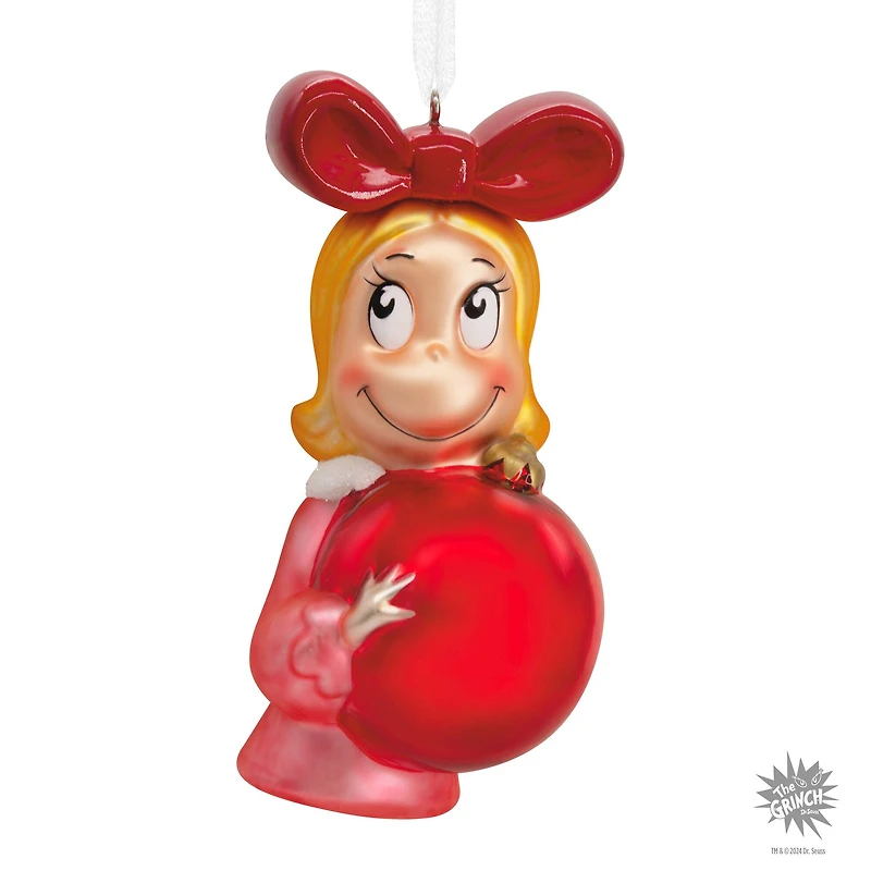 Hallmark Dr. Seuss's How the Grinch Stole Christmas!™ 4" Cindy-Lou Who with Ornament Blown Glass Ornament