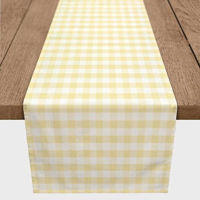 Yellow Buffalo Check 16" x 90" Cotton Twill Runner