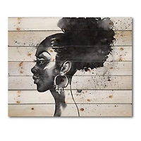 Designart - Monochrome Portrait of African American Woman I