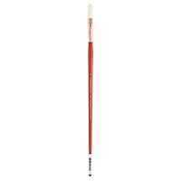 Connoisseur® White Hog Bristle Long Handle Long Filbert Brush