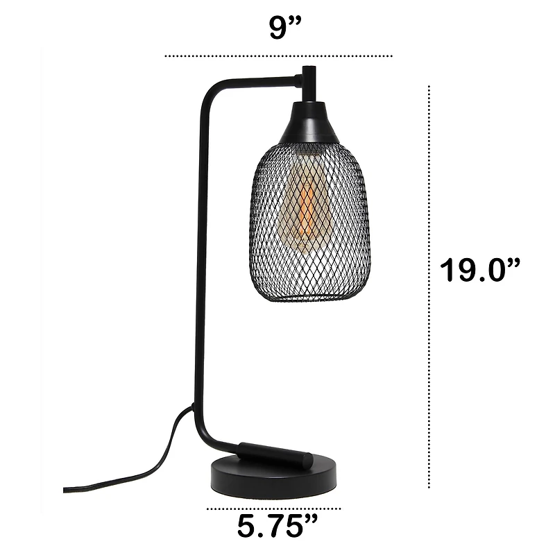 Lalia Home 19" Industrial Mesh Desk Lamp