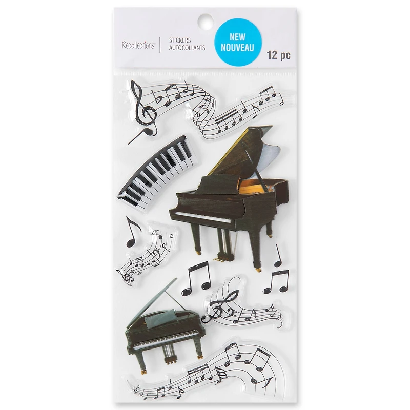 Piano Dimensional Stickers by Recollections™