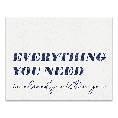 Everything You Need 14" x 11" Canvas Wall Art