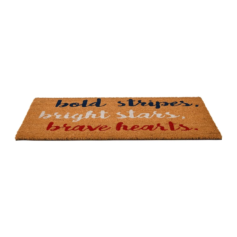 Hello Honey® Bold Bright Brave Coir Doormat