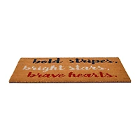 Hello Honey® Bold Bright Brave Coir Doormat