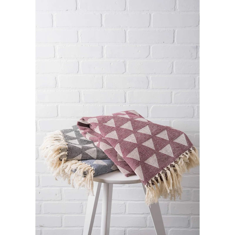 Triangle Throw French Blue"