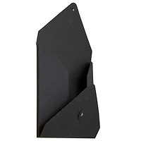 JAM Paper Black 9.5" x 12" Button & String Tie Kraft Portfolio