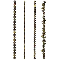 6 Pack: Dragon Blood Stone Mix Beads by Bead Landing™