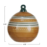 Hello Honey® 5.75" Wax Relief Ornament Stoneware Jar