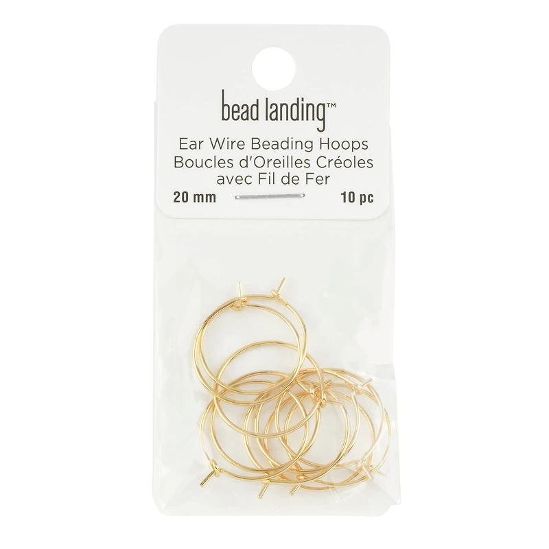 20mm Ear Wire Beading Hoops