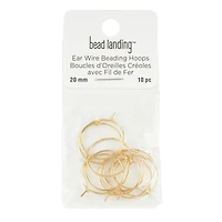 20mm Ear Wire Beading Hoops