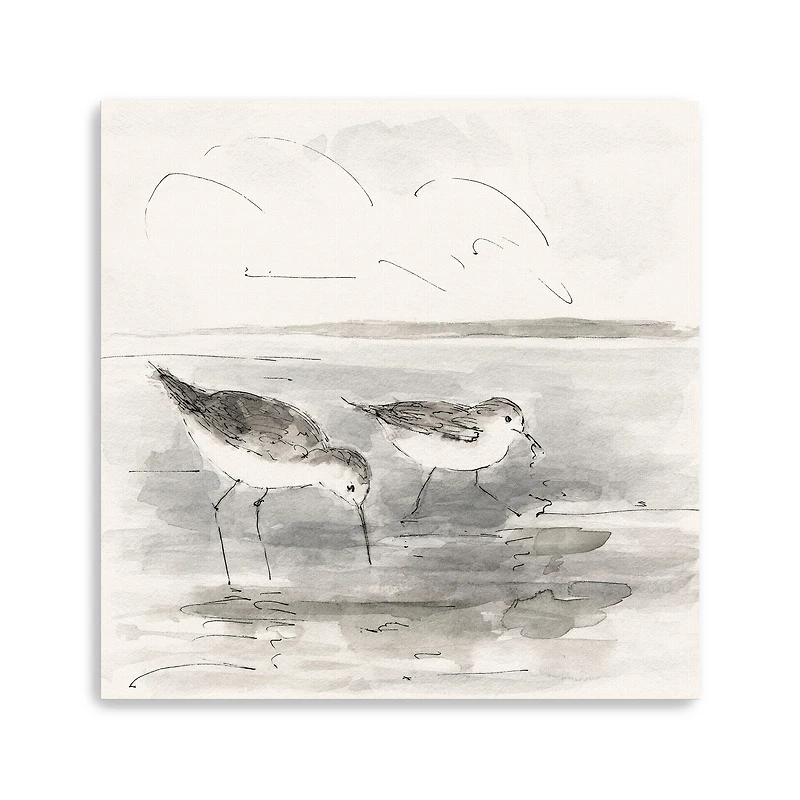 Sand Piper I Canvas Giclee