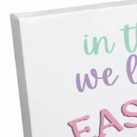 We Love a Good Easter Egg Hunt 16" x 16" Canvas Wall Art