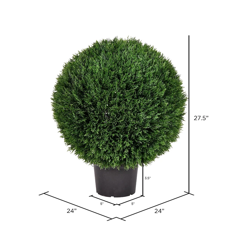 2ft. Potted Green Cedar Ball