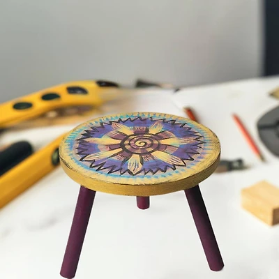 S&S Worldwide® Unfinished Wooden Three-Legged Stool