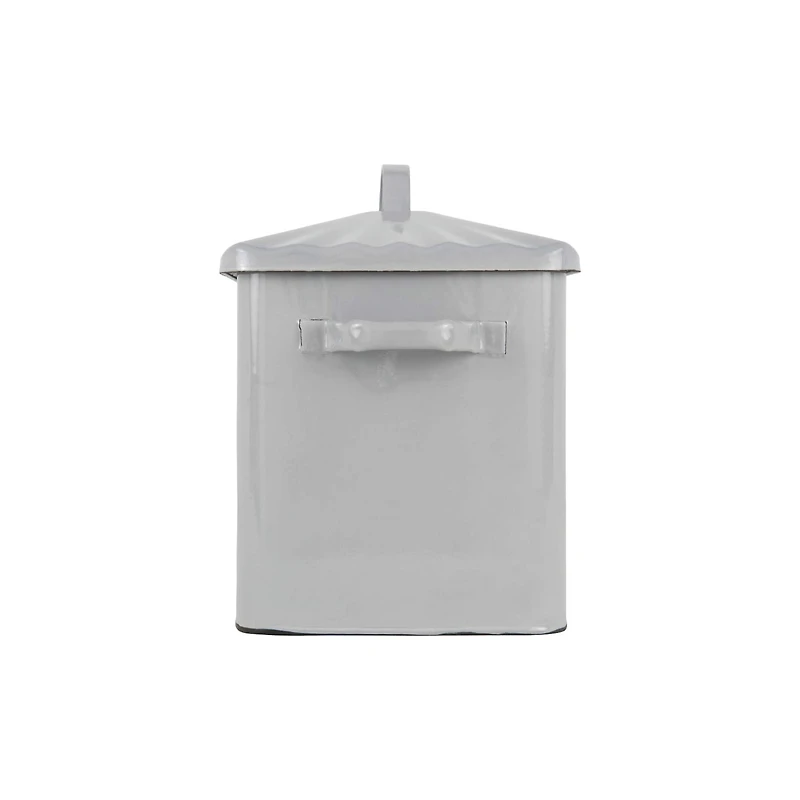 Hello Honey® Enameled Metal Distressed "BREAD" Box with Lid