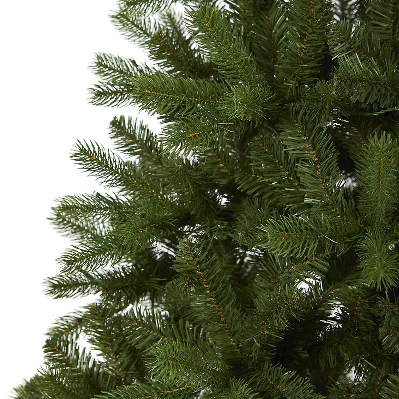 6ft. Pre-Lit New Haven Spruce Artificial Christmas Tree, Clear LED Lights
