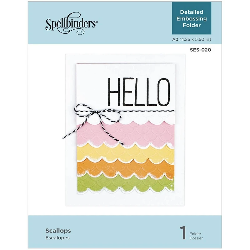 Spellbinders® Scallops Embossing Folder