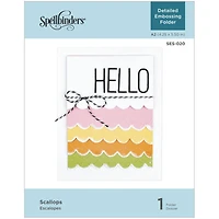 Spellbinders® Scallops Embossing Folder