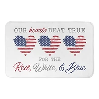 Our Hearts Beat True Bath Mat