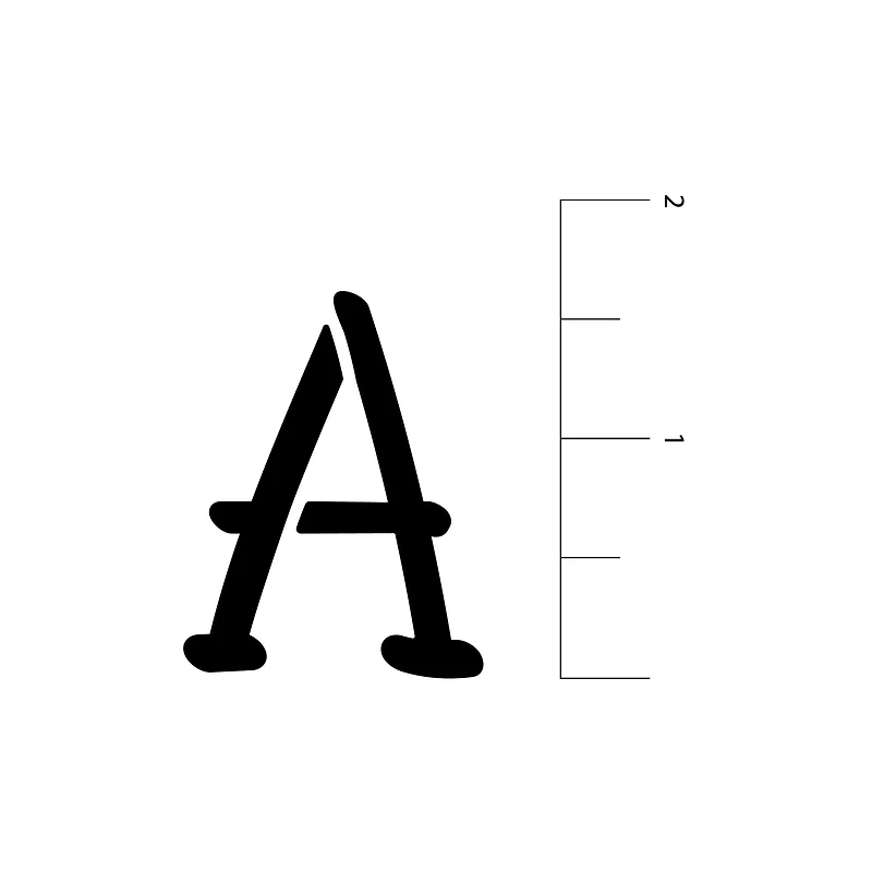 Alphabet Casual Stencils, 7" x 10" by Craft Smart®