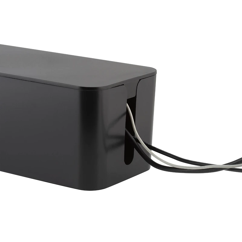 Simplify Black Cable Organizer Boxes, 2ct.