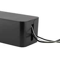 Simplify Black Cable Organizer Boxes, 2ct.