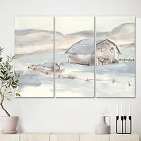 Designart - Farmhouse Barn Grey IV