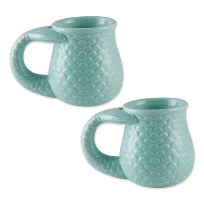 DII® Mermaid Scales Ceramic Mugs, 2ct.
