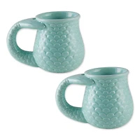 DII® Mermaid Scales Ceramic Mugs, 2ct.