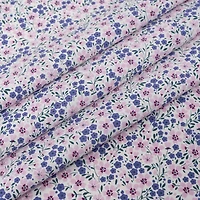 SINGER Spring Purple Floral Cotton Fabric Bundle
