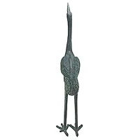 Design Toscano Medium Bronze Straight Neck Crane