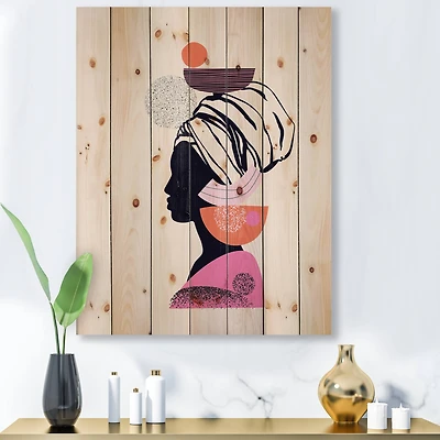 Designart - Ethnic Portrait of Afro American Woman