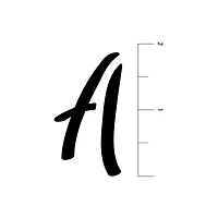 2" Brush Alphabet Stencils by Craft Smart®