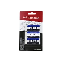 Tombow Mono Medium White Erasers, 3ct.