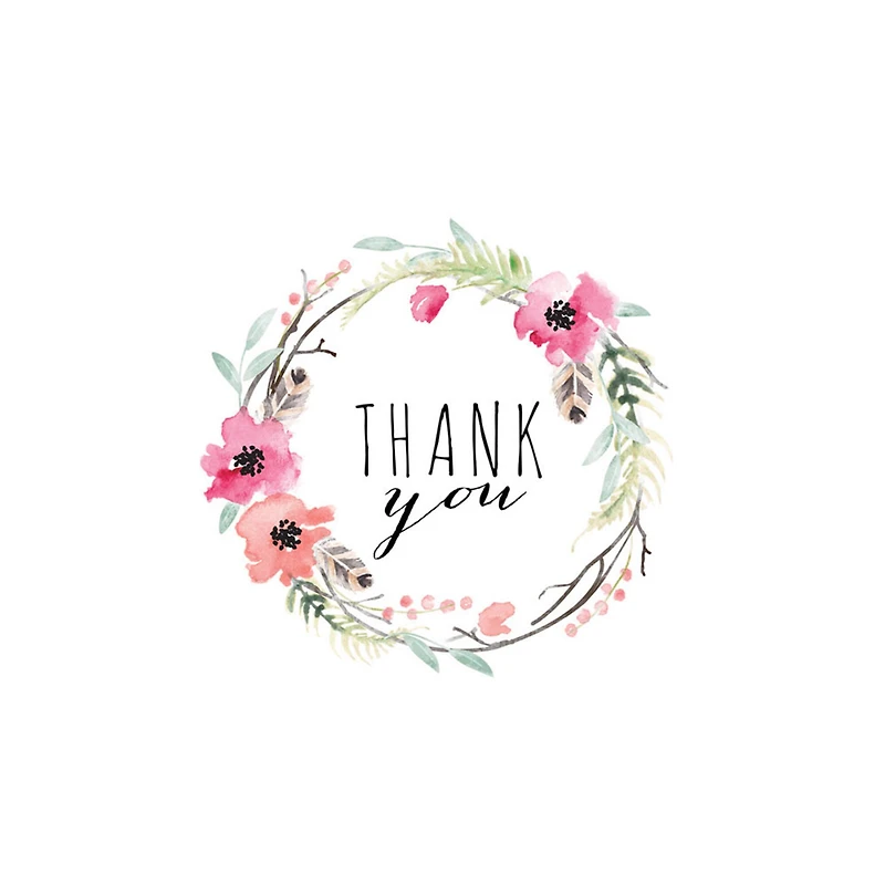 JAM Paper Blank Free Spirit Thank You Cards Set, 36ct.