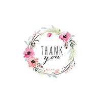JAM Paper Blank Free Spirit Thank You Cards Set, 36ct.