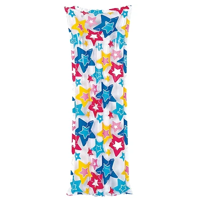 Pool Central 6ft. Multicolor Blue & Yellow Stars Inflatable Swimming Pool Float