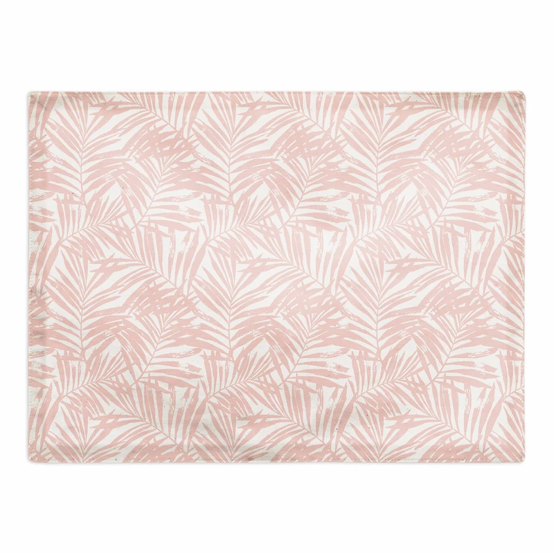 Blush Palm Pattern Cotton Twill Placemat