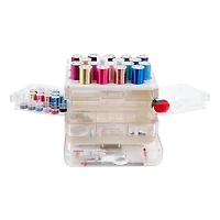 SINGER® Sew-It-Goes 255 Piece Sewing Kit & Craft Organizer Sewing Storage Case with Metallic Embroidery Thread