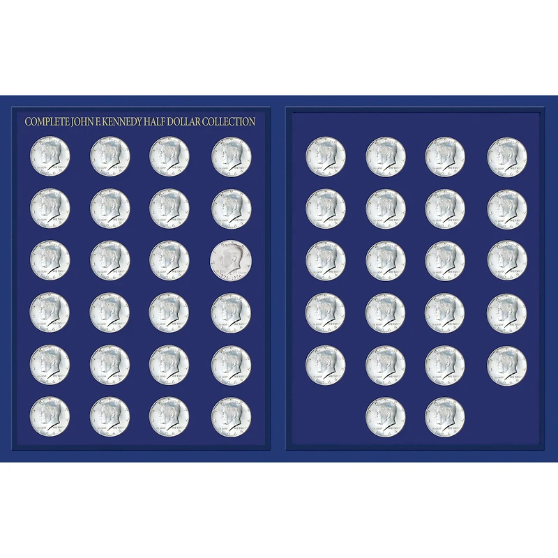 JFK Half Dollar Collection in Deluxe Portfolio