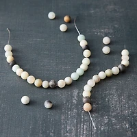 Matte Amazonite Round Beads, 6mm by Bead Landing™