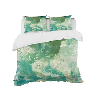Designart 'Watercolor Rock II' Geometric Bedding Set