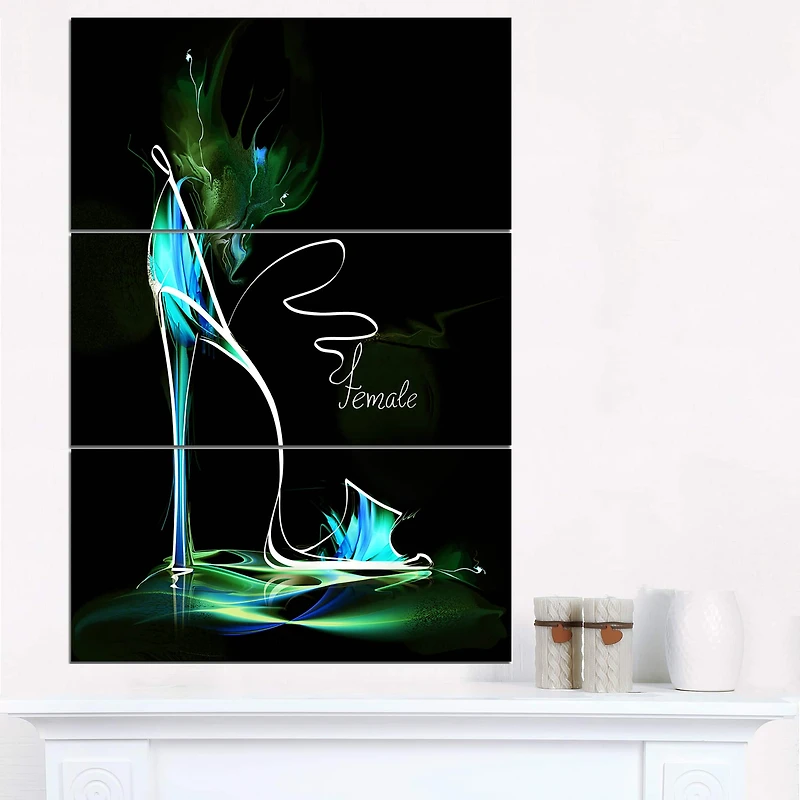 Designart - Green High Heel Show