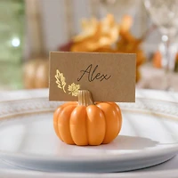 Kate Aspen Orange Pumpkin Place Card Holders, 6ct.
